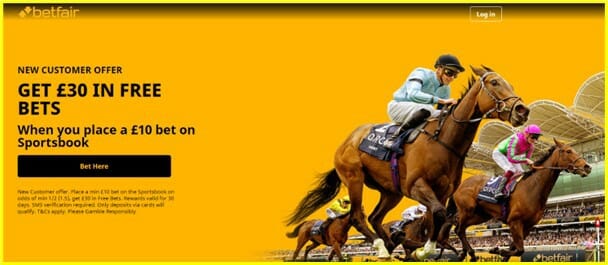 Betfair Rewards For Racing Screenshot