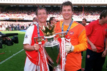 The former Gunners goalkeeper has splashed a whopping £30,000 on the branding rights to the club's greatest-ever feat