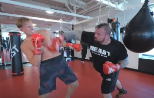 Eddie Hall shares footage from sparring session with top UFC heavyweight Alexander Volkov